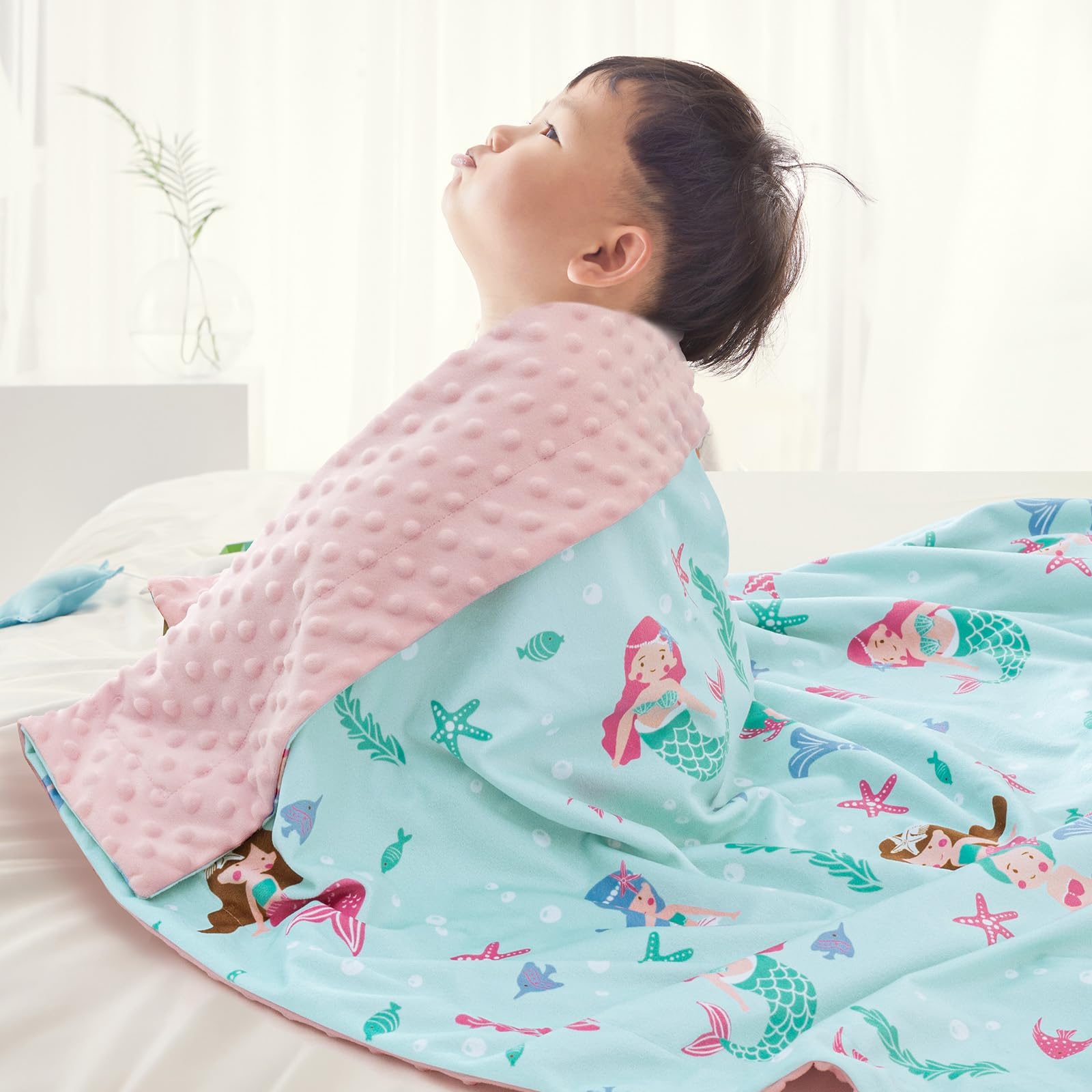 David's Kids double-layer Minky blanket back side for versatile warmth