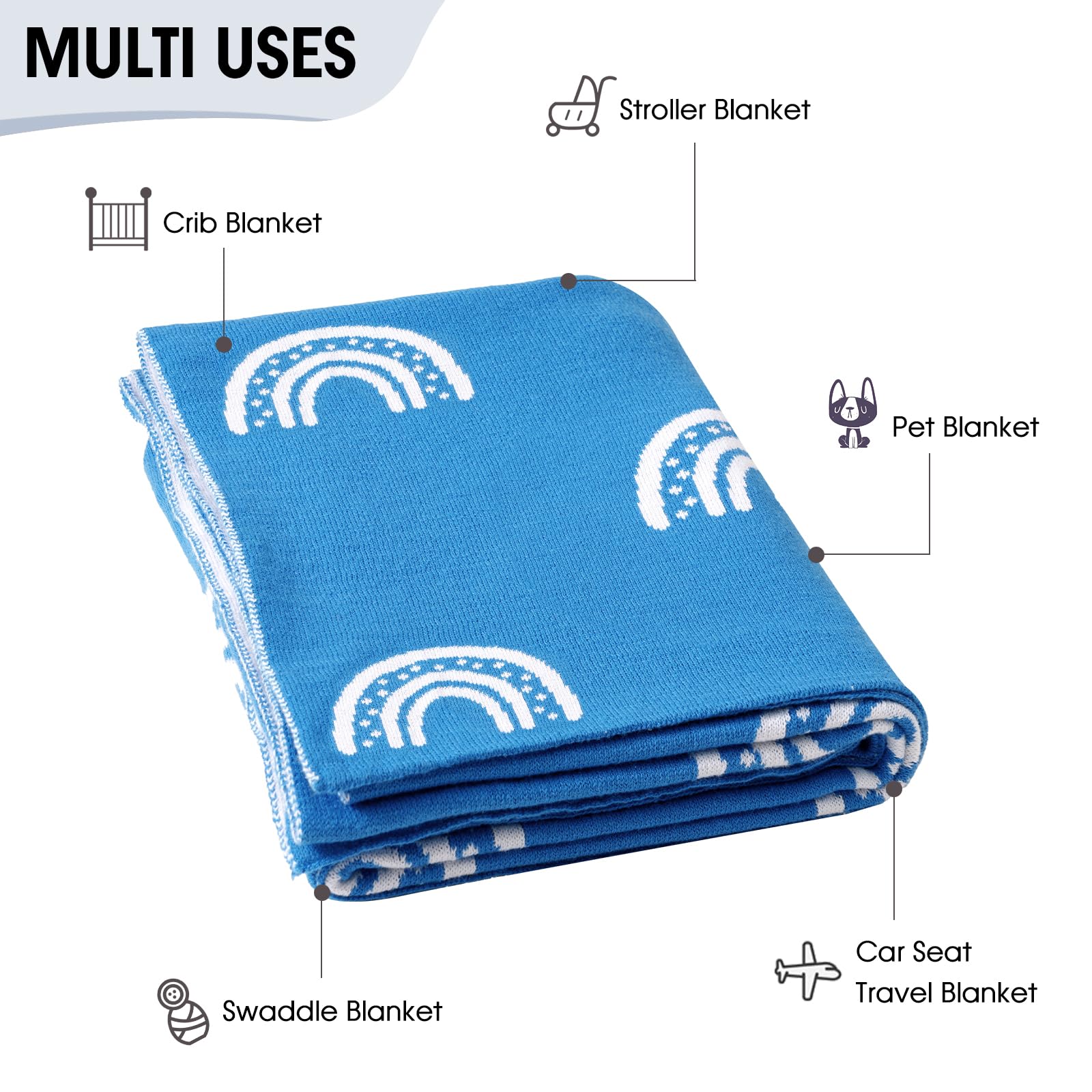 David's Kids machine washable baby blanket durable and colorfast