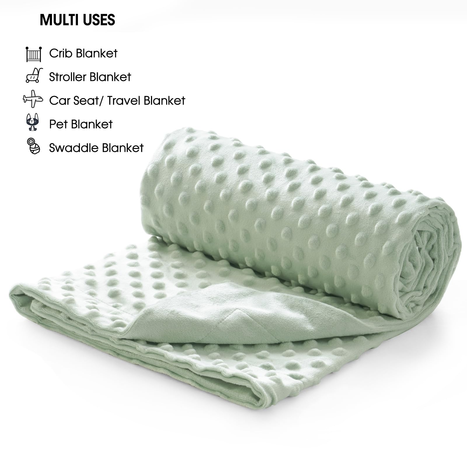 David's Kids blanket ready for crib, stroller, or nursing use