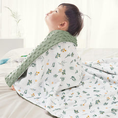 David's Kids blanket floral pattern close-up highlights softness