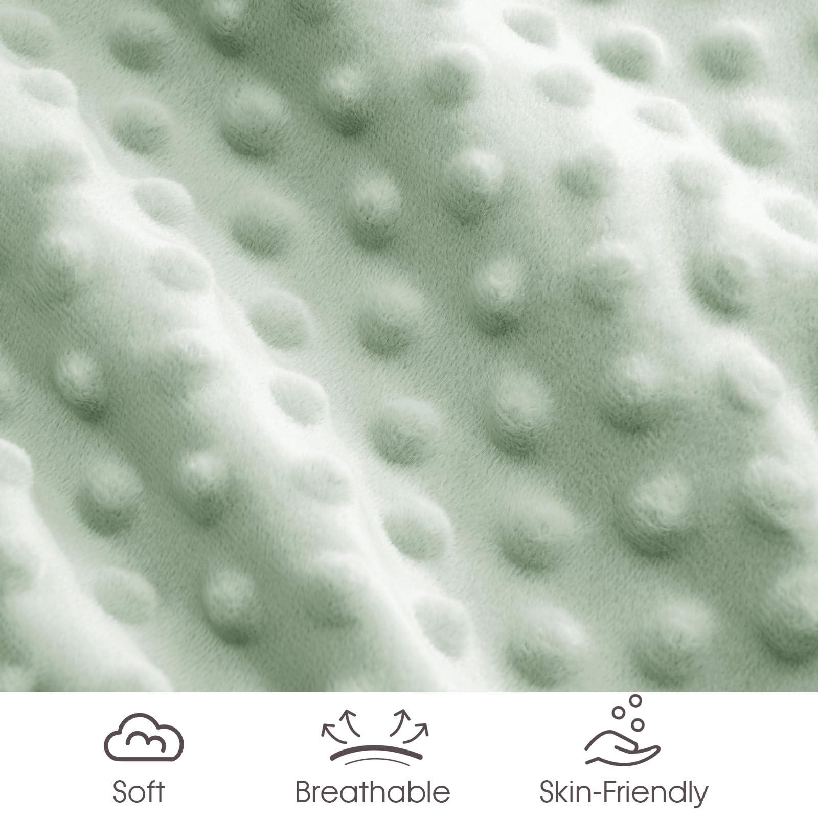 David's Kids soft-texture close-up shows plush Minky fabric feel
