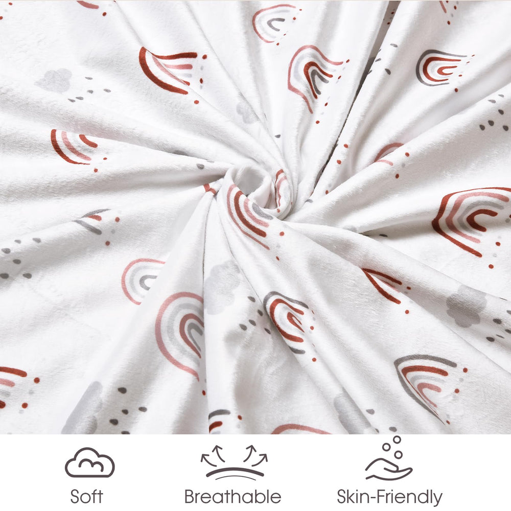 David's Kids Minky blanket 50x60 inches ideal for cribs and strollers.