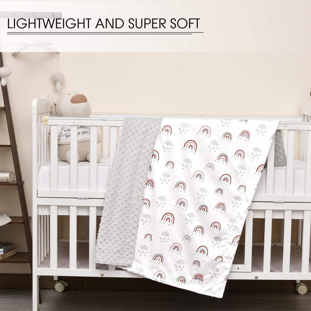 David's Kids Minky blanket dinosaur pattern adds playful charm for babies
