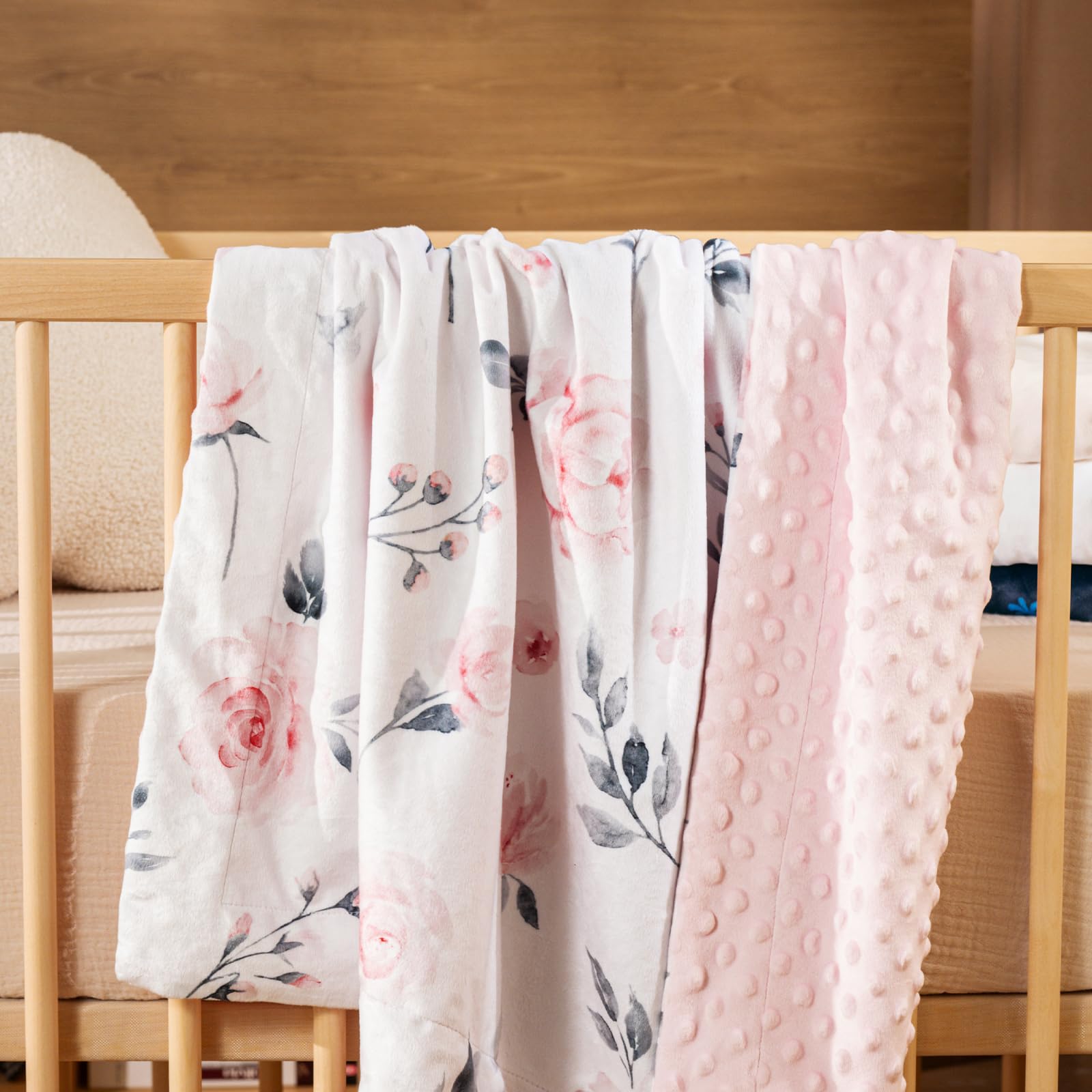 David's Kids Minky blanket dinosaur pattern sparks imagination during playtime.
