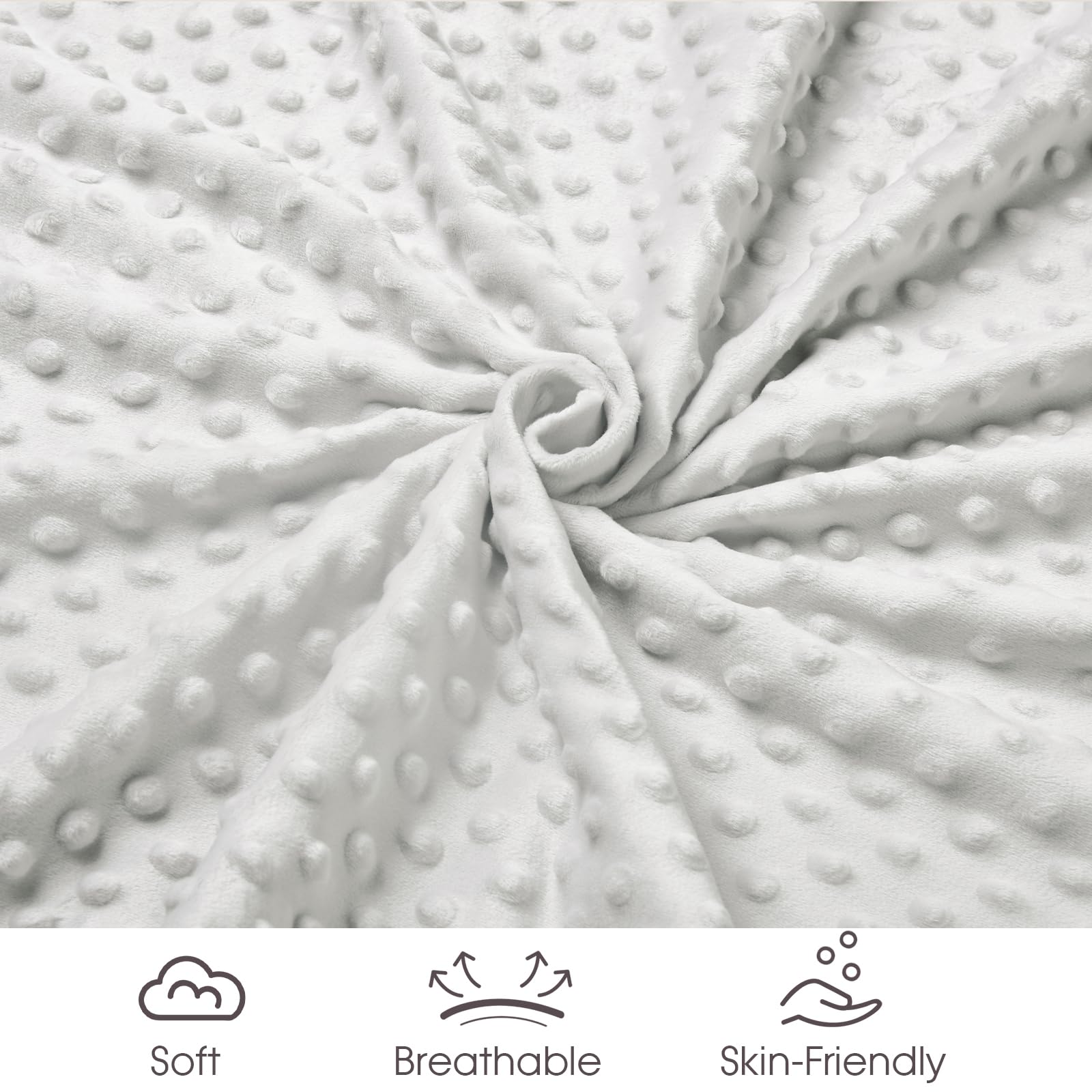 David's Kids Minky blanket double-sided design offering two textures