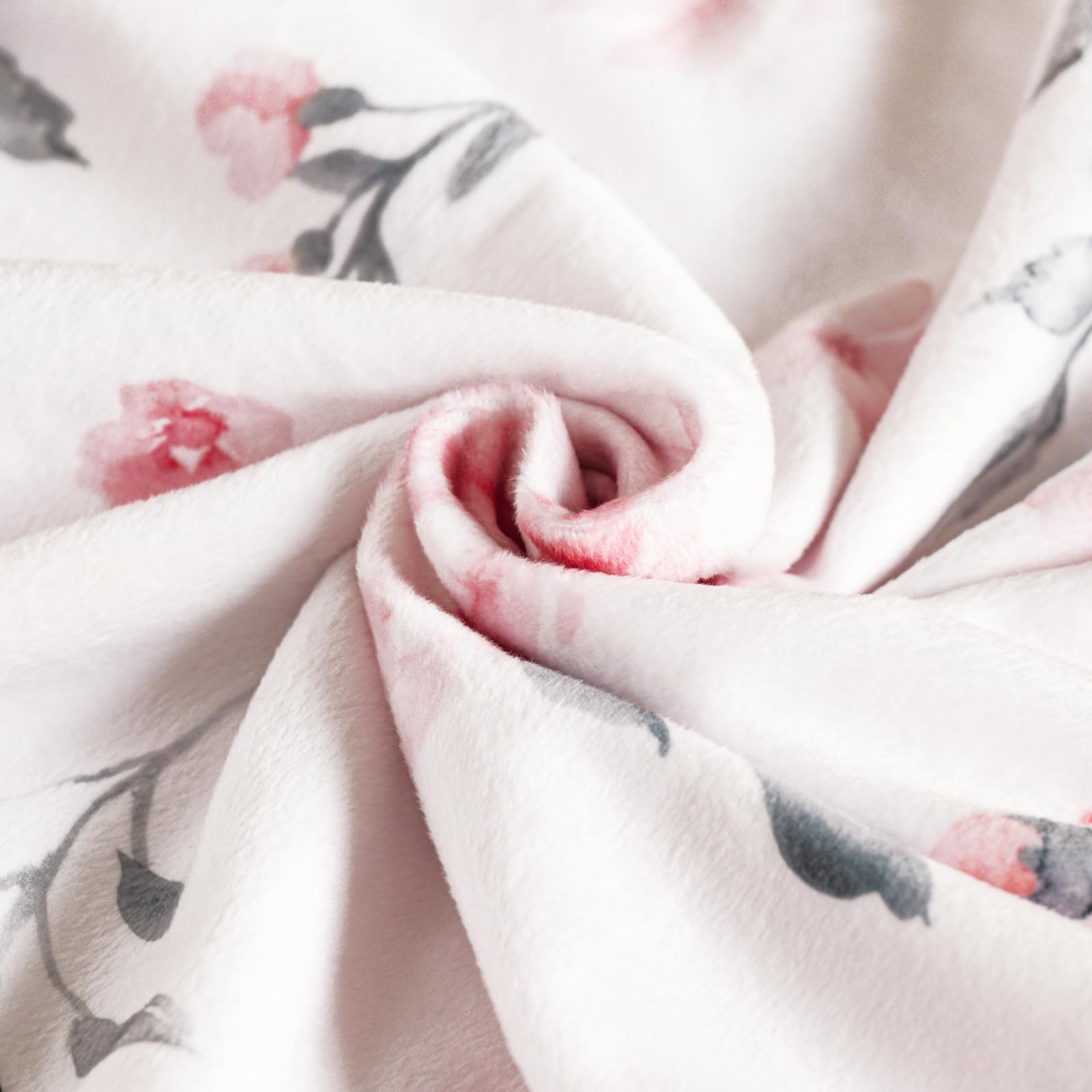 David's Kids Minky blanket folded closeup shows soft double-sided fleece.