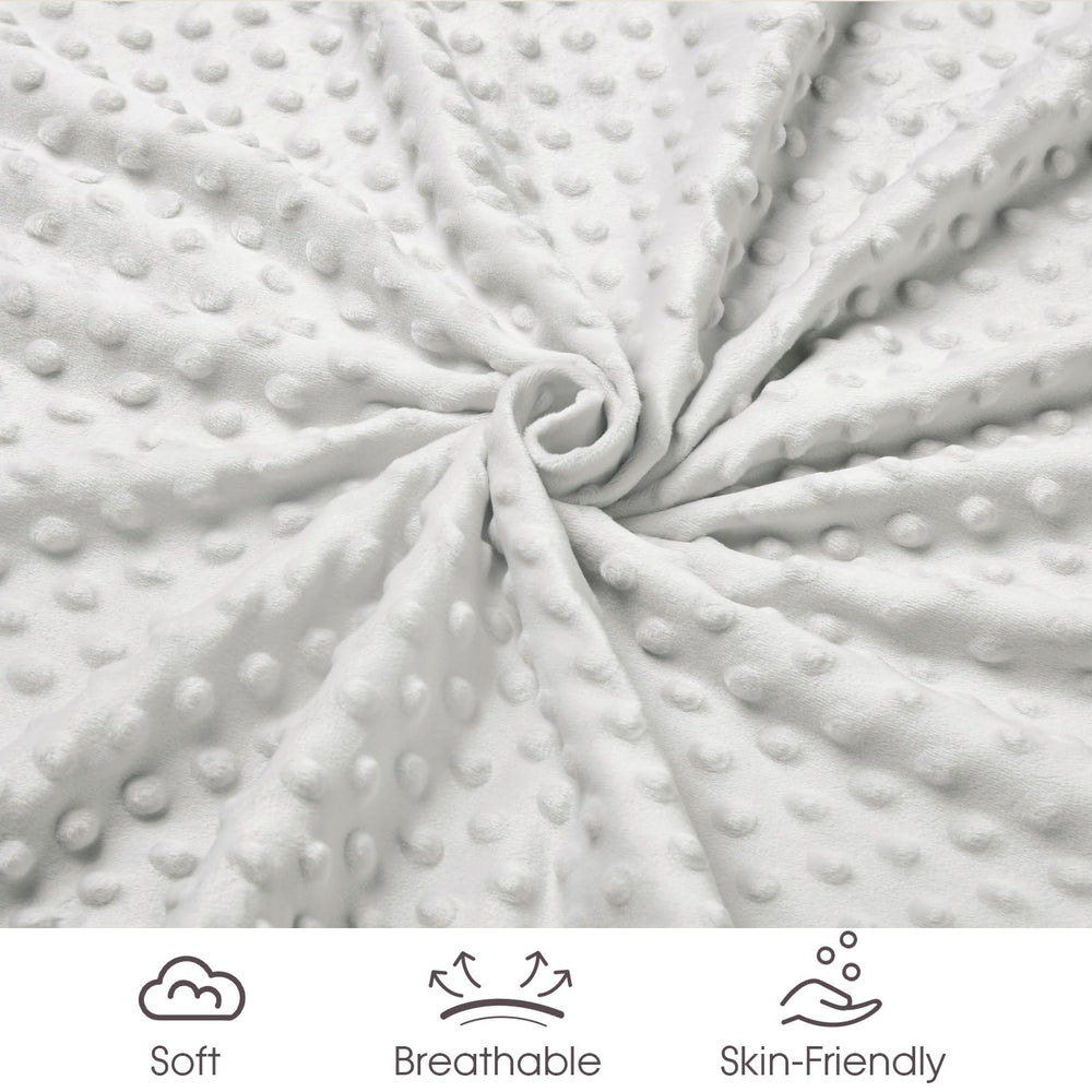 David's Kids Minky blanket rainbow pattern adds cheerful style for daily use.
