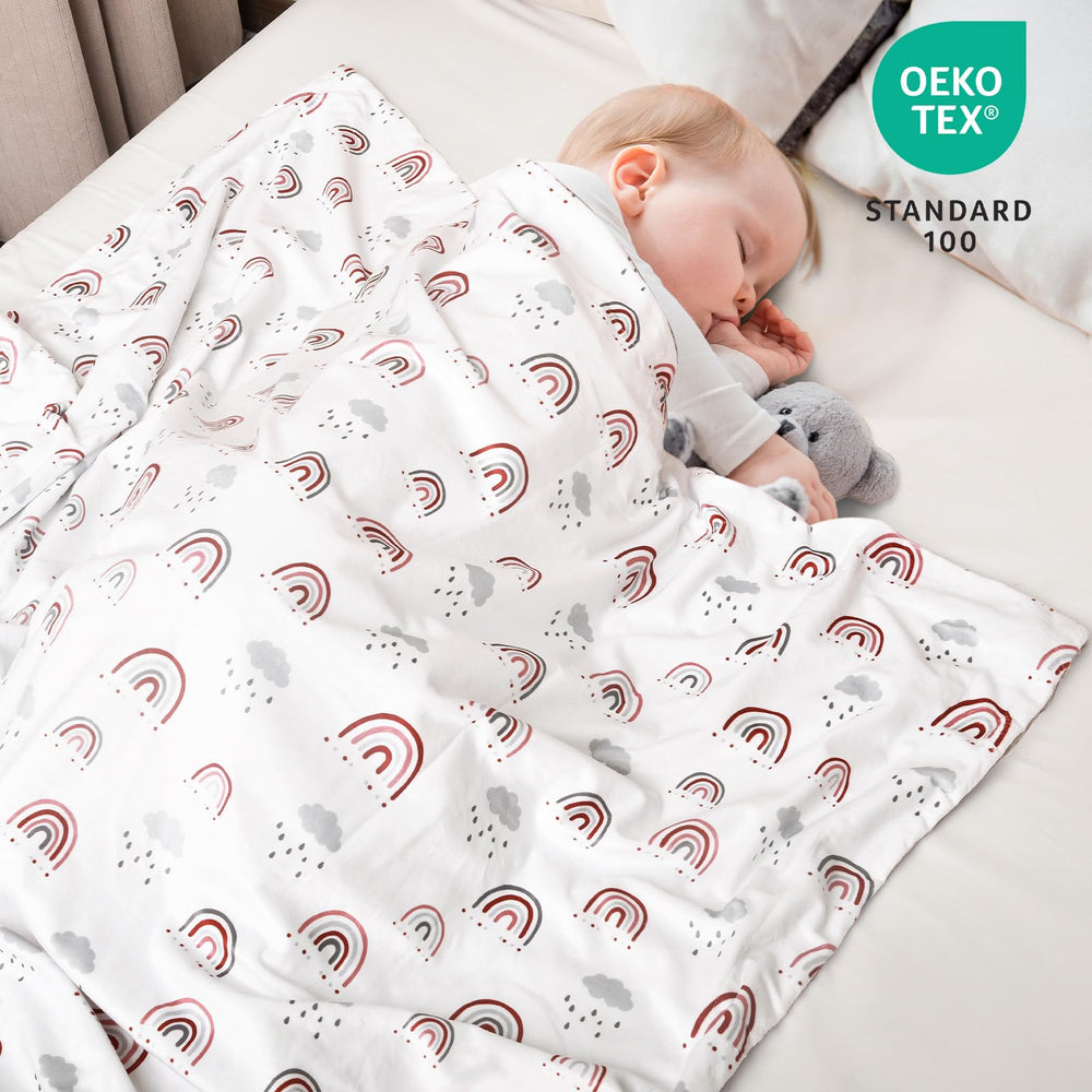 David's Kids Minky blanket raised dots texture adds gentle tactile comfort.