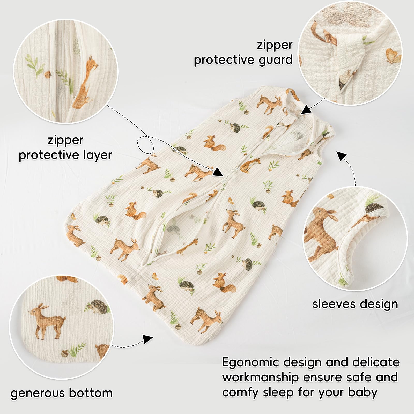 David's Kids double-knitted muslin stays soft after washing.