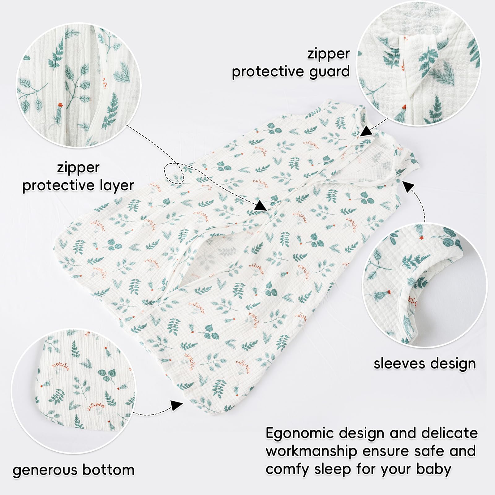 David's Kids forest sleep sack durability under gentle machine wash