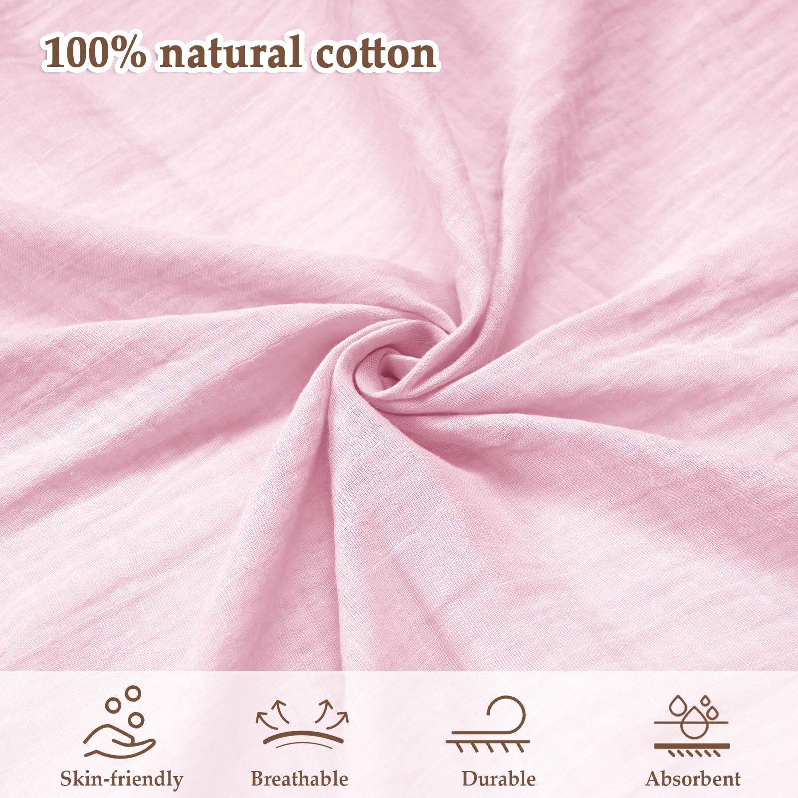 david's kids muslin swaddle blanket beige pattern versatile for year-round use