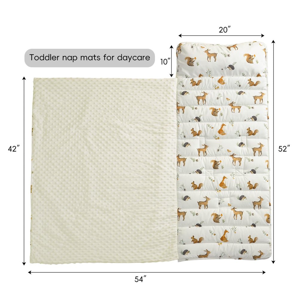David's Kids nap mat in use at preschool shows roll-up design.