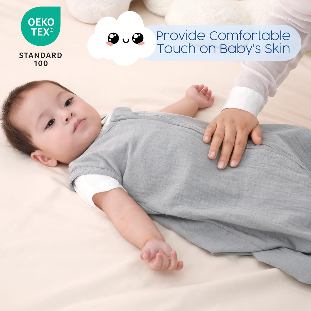 OEKO-TEX label on David's Kids sleep sack ensuring fabric safety