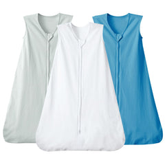 David's Kids sleep sack 3-pack front view highlights soft cotton and cozy fit.