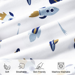 David's Kids sleep sack breathable fabric helps stay dry through light night heat.