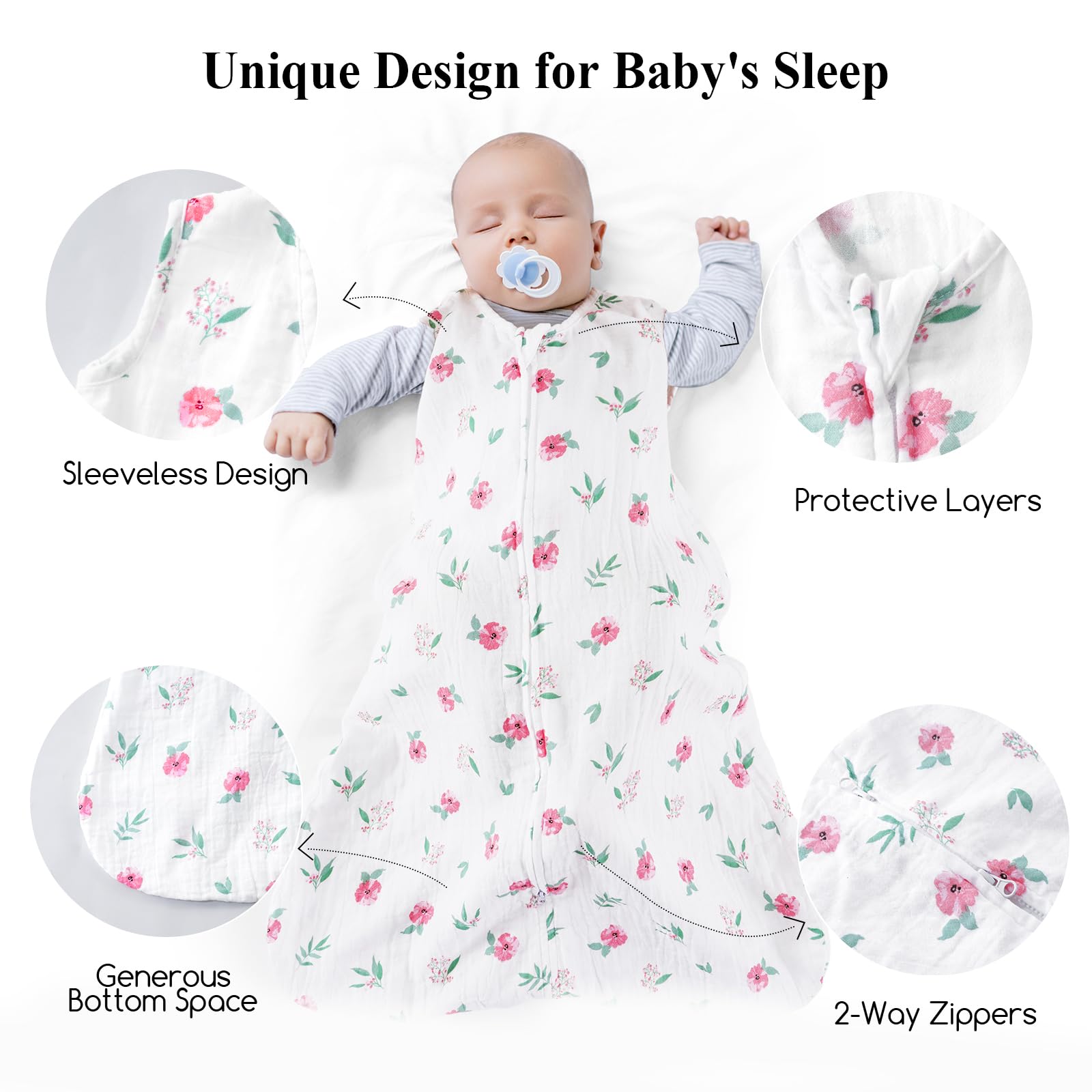 David's Kids sleep sack is machine washable and durable