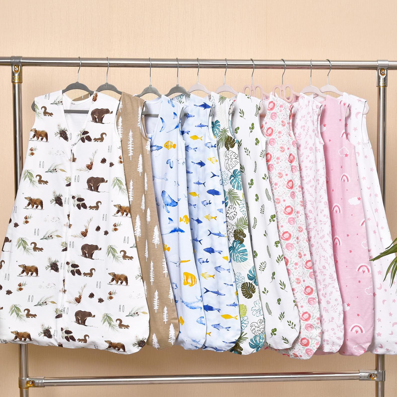 David's Kids sleep sack size chart helps find the perfect fit.