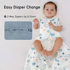 David's Kids sleep sack with two-way zipper for easy diaper changes