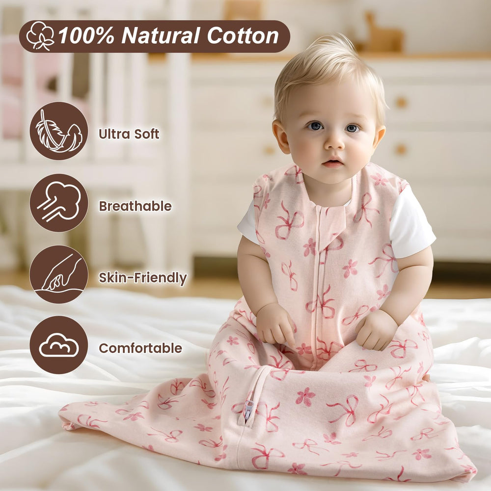 David's Kids sleep sack shows two-way zipper for easy diaper changes