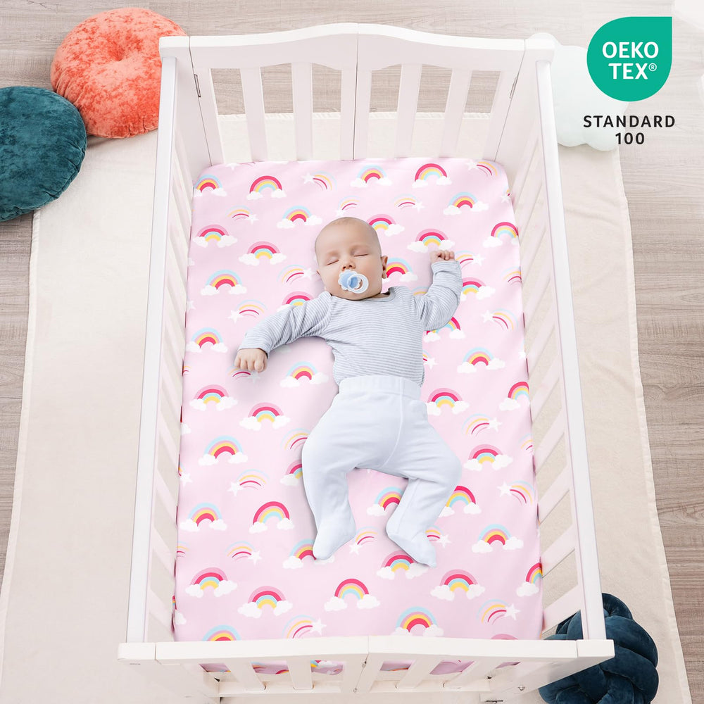 David's Kids soft microfiber sheets provide breathable comfort for nap time