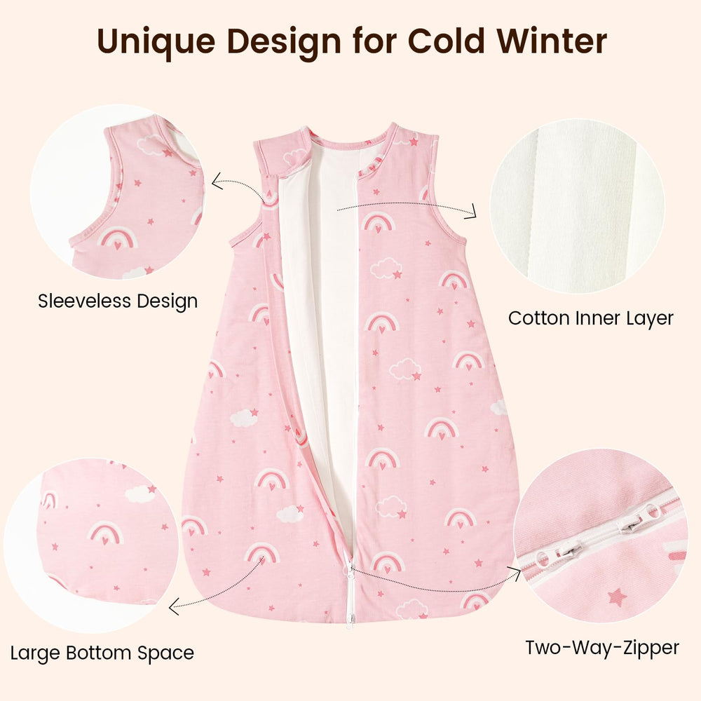 David's Kids winter sleep sack dinosaur pattern invites curiosity at bedtime