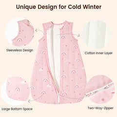 David's Kids winter sleep sack dinosaur pattern invites curiosity at bedtime