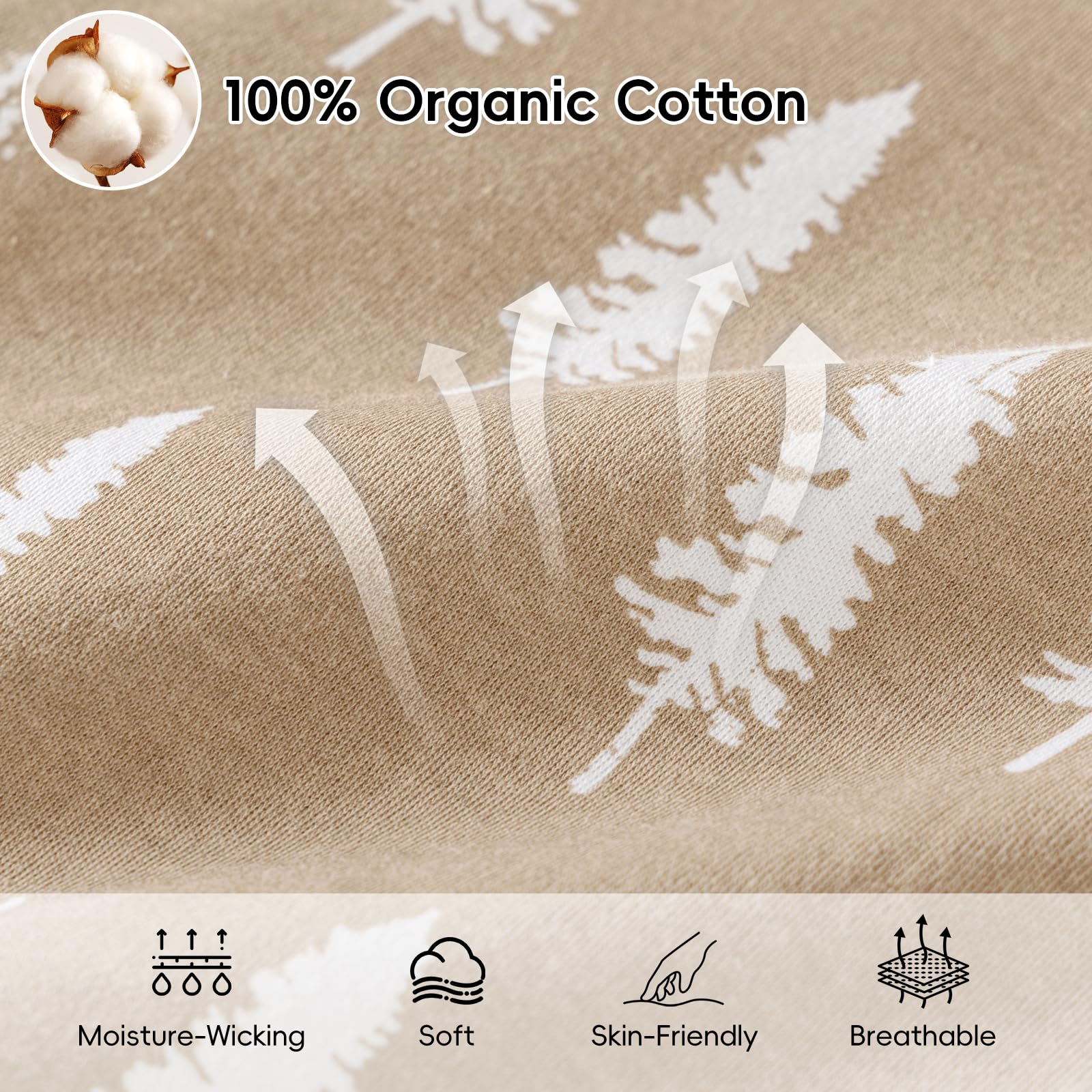 David's Kids fabric texture close-up; soft, double-knit organic cotton.