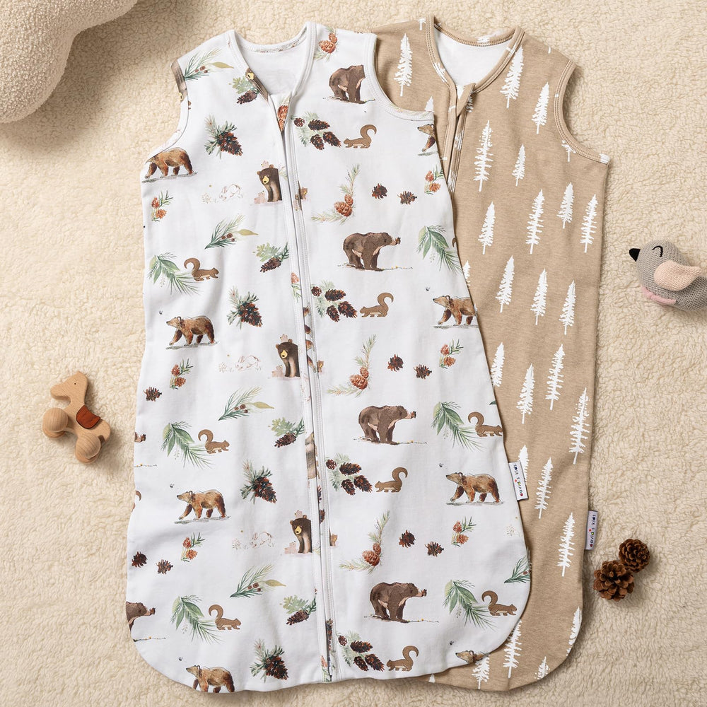 David's Kids Woodland Sleep Sack OEKO-TEX label; skin-friendly certification shown.