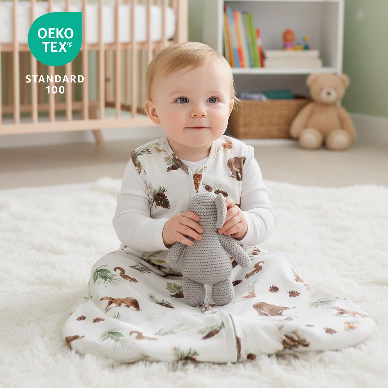David's Kids Woodland Sleep Sack two-pack; convenient set for busy families.