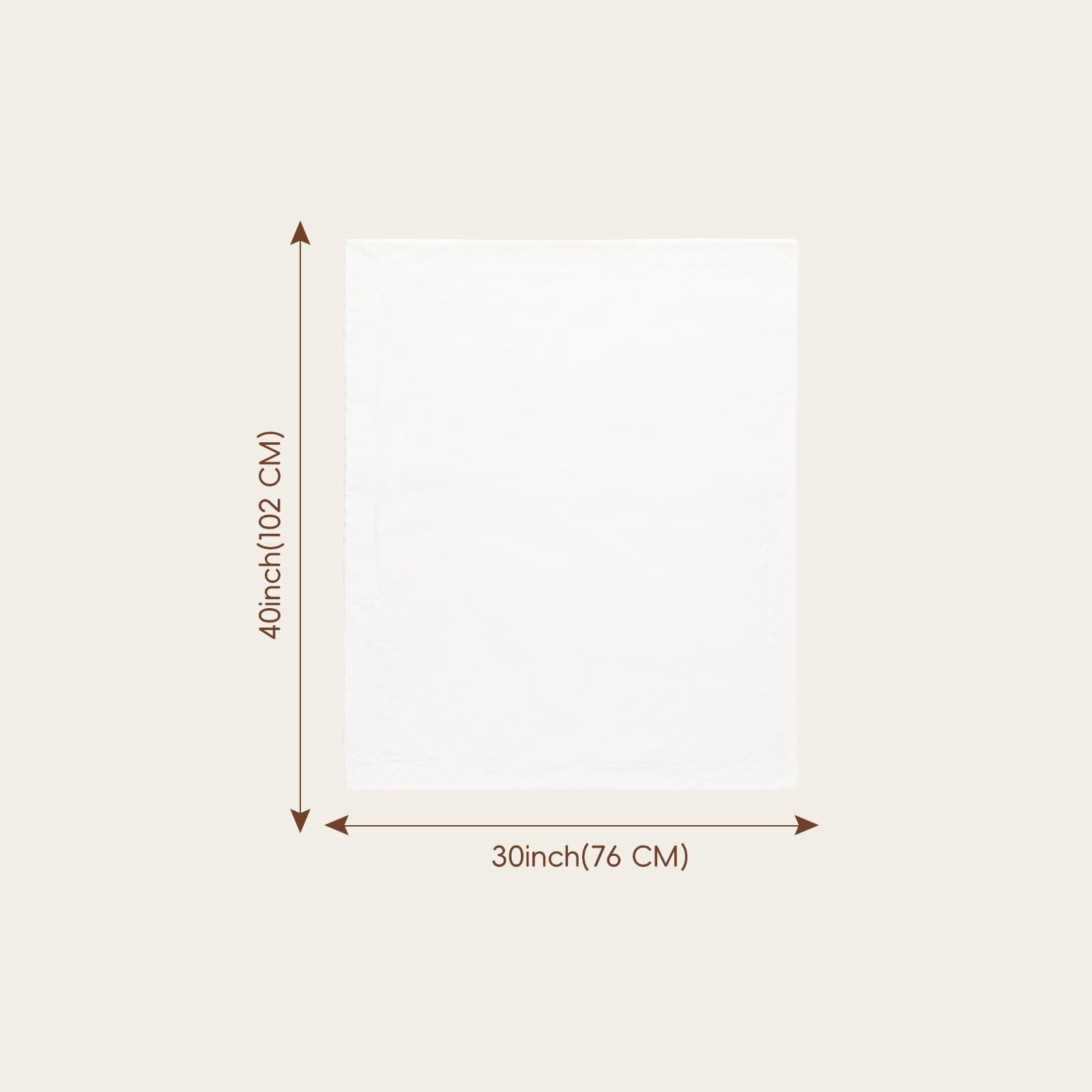 David's Kids white minky blanket matching any nursery decor