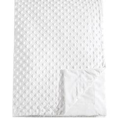 David's Kids micro fleece minky blanket with dotted texture for cozy visuals