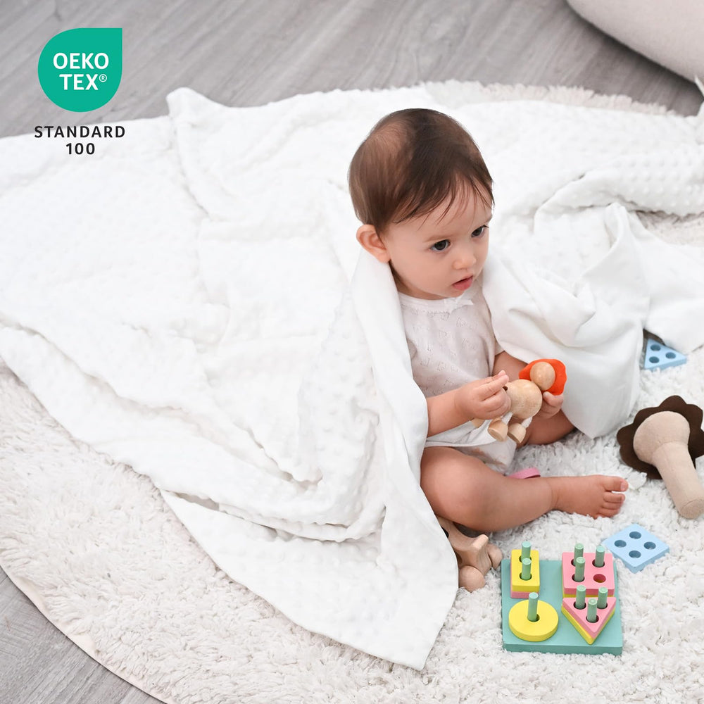 David's Kids double-sided blanket showing soft fleece on front