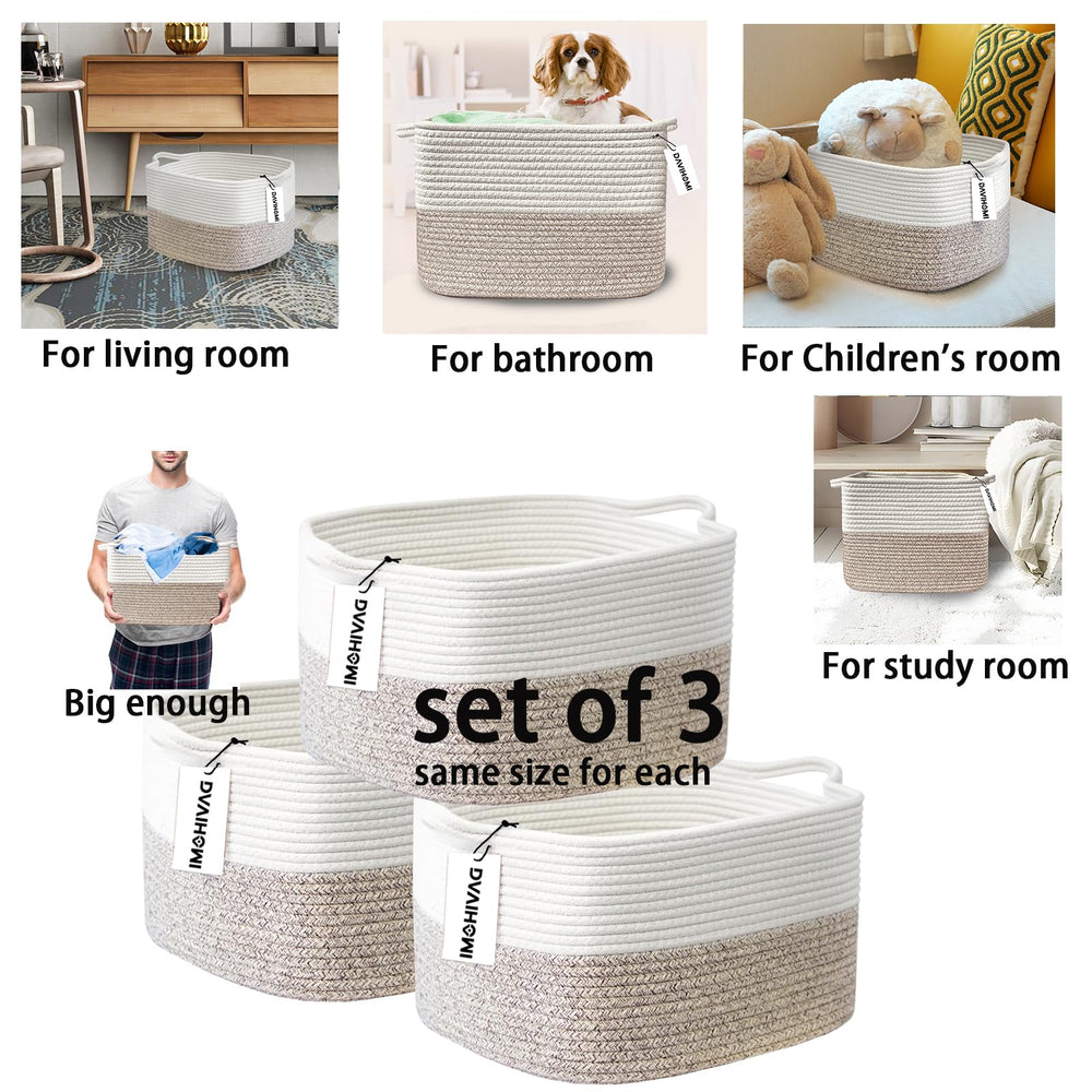 DAVIHOMI toy storage basket with durable material for long lasting use