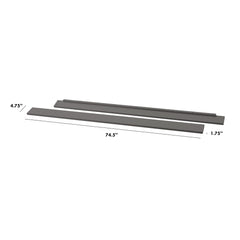 DaVinci conversion kit full-to-twin with slate finish offers adaptable sleeping arrangements.
