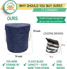 DaWikity Kids fast-cleanup storage bag simplifies tidying after playtime.