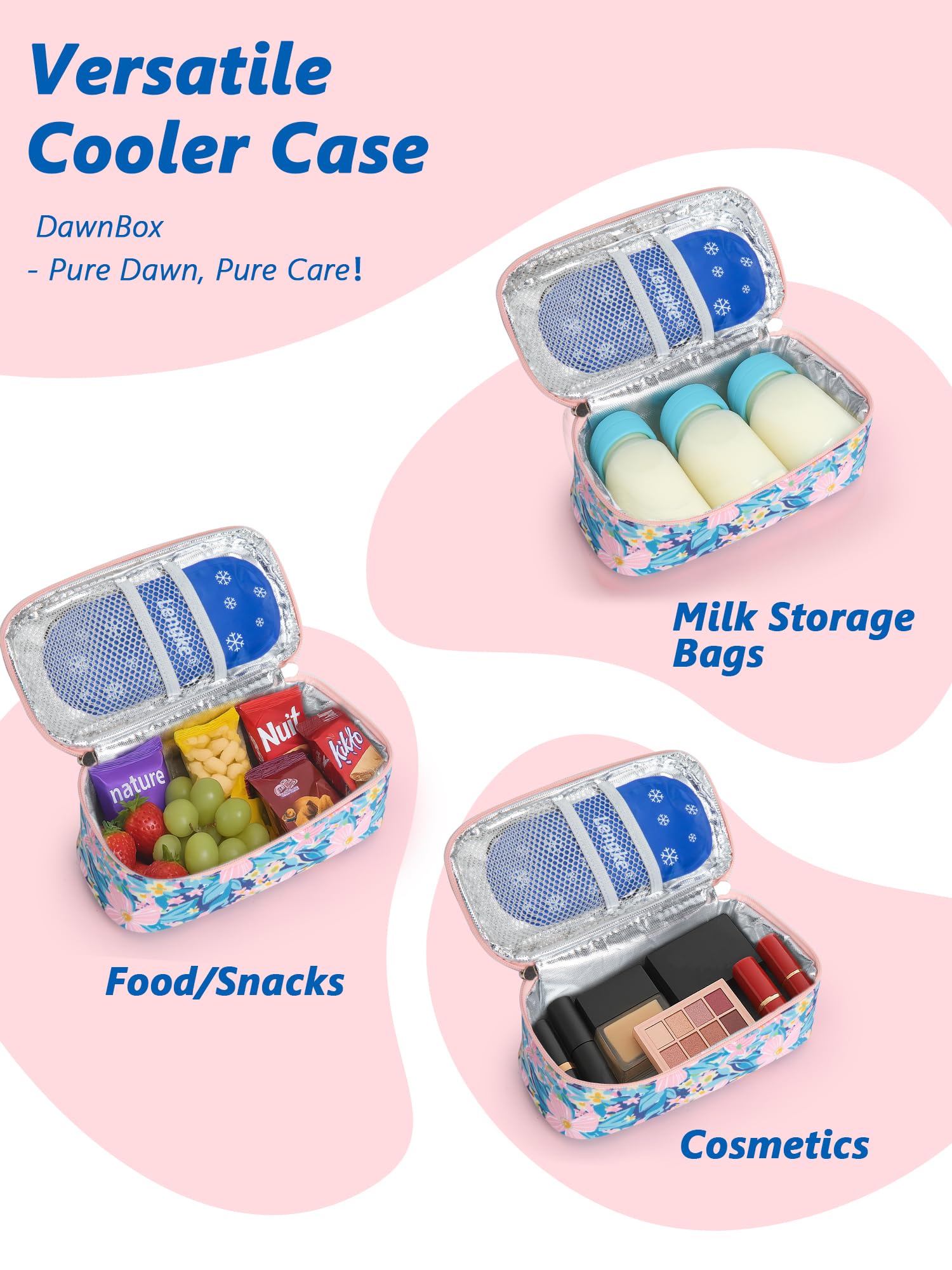 DawnBox BPA-free liner simplifies cleanup after milk spills.