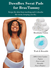 DawnBox tummy liner for belly-fold protection during workouts.