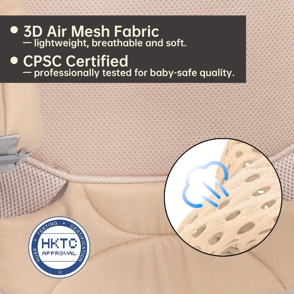 Dawnbud back carry in beige for hands-free travel