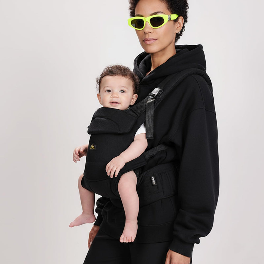Dawnbud ergonomic hip-friendly design supports growing babies.