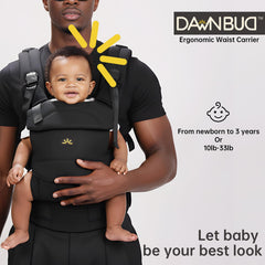 Dawnbud head-neck support keeps tiny heads snug and secure.