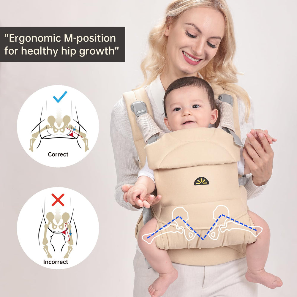Dawnbud weightless carrier with 3D mesh panel for breathability