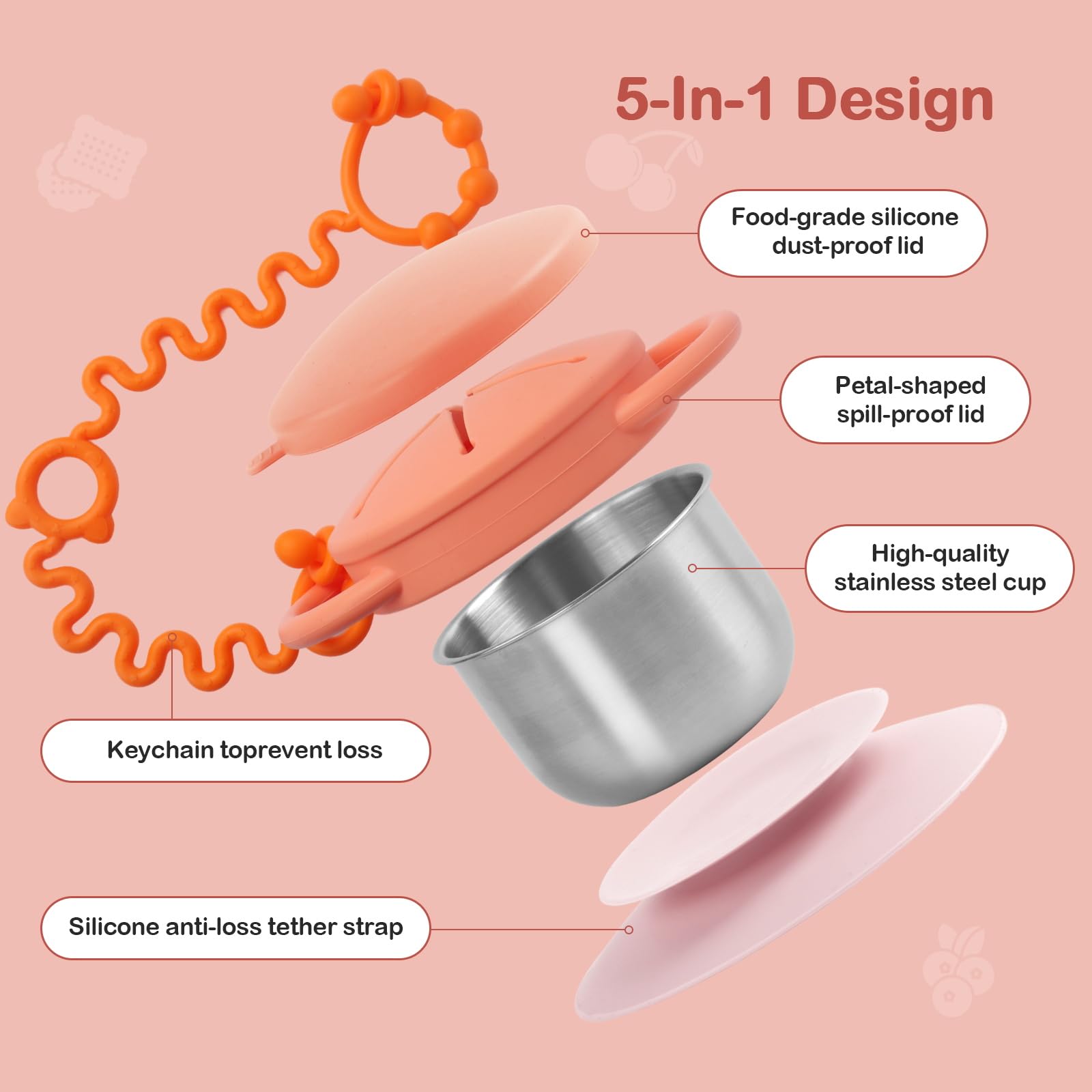 Daximo dual easy-grip handles helping little ones self-feed.