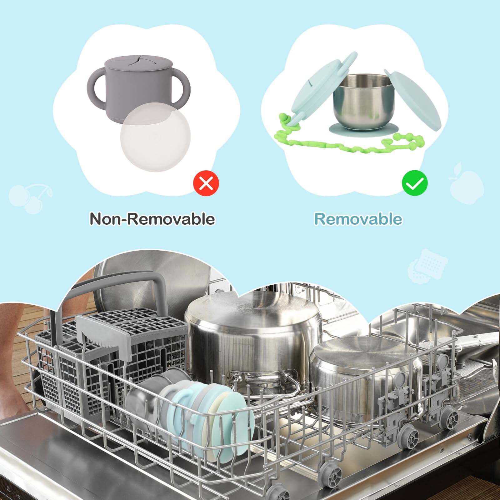 Daximo silicone lids seal freshness on the go
