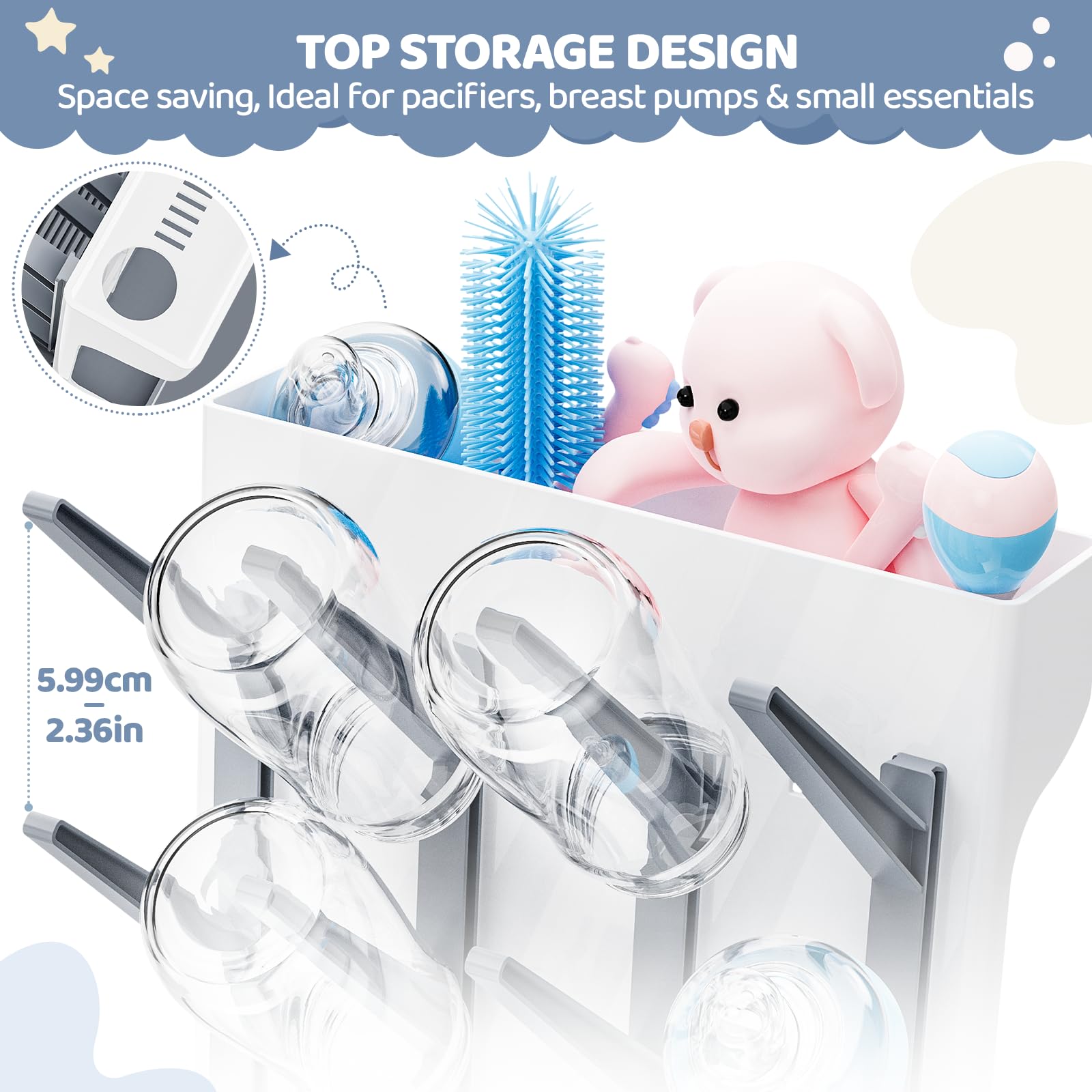 Dayacoco drying rack with removable drip tray preventing water buildup