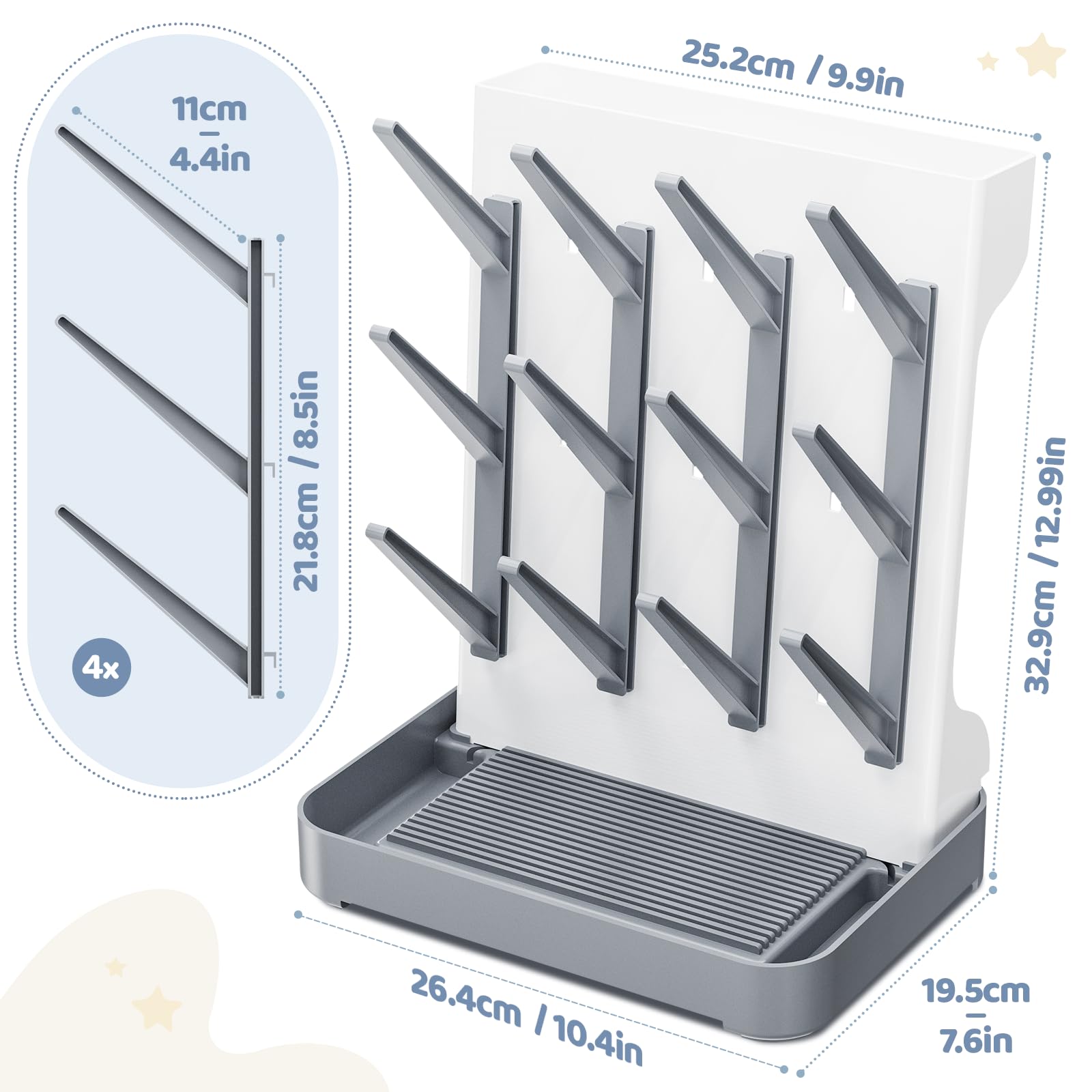 Dayacoco drying rack assembly guide shown in three simple steps