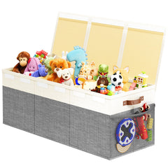 Dayacoco extra large toy box chest with lids, organized storage for playroom