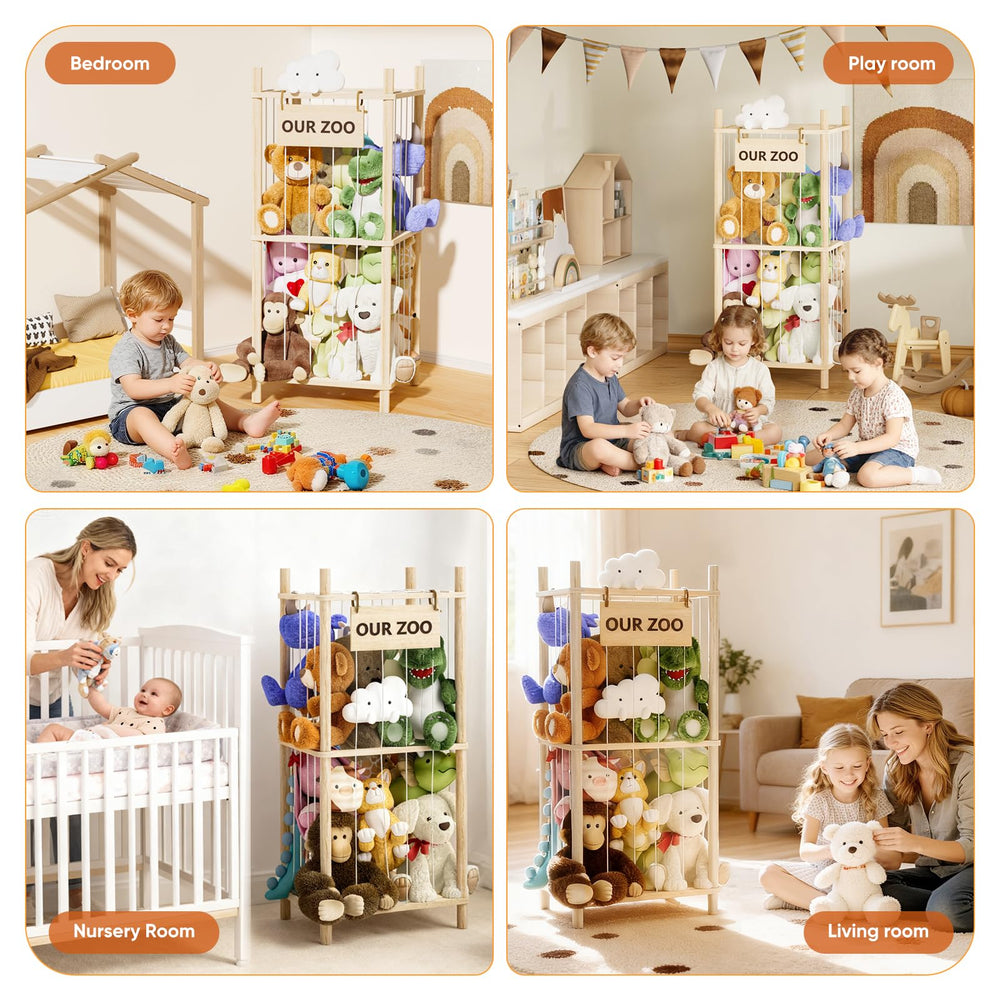 Dayacoco pine wood material offers a natural look that fits nursery decor.