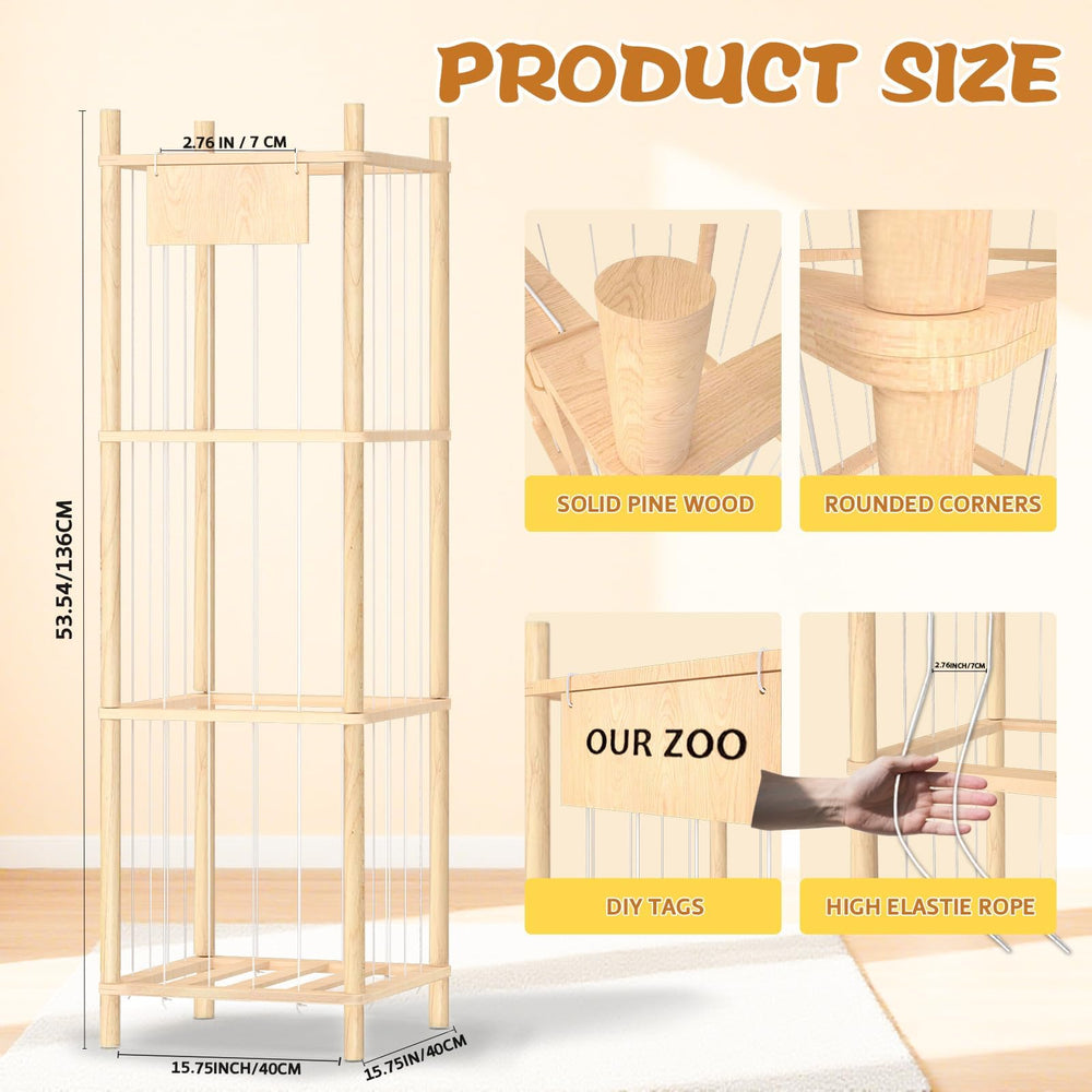 Dayacoco storage shown in a playroom highlighting easy organization.