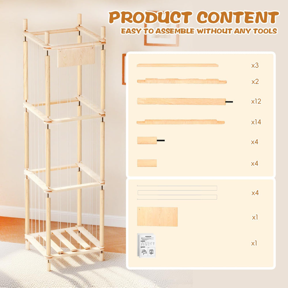Dayacoco nursery organizer with rounded corners keeps kids safe.
