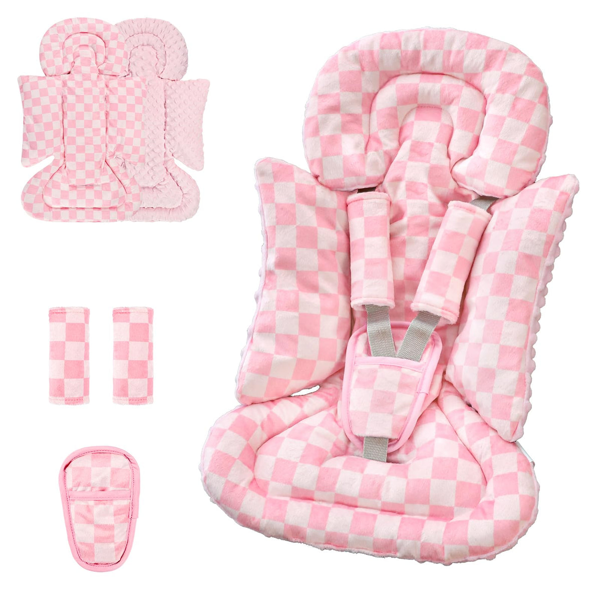 Dayeeball 4-in-1 infant car seat insert front view highlighting newborn support